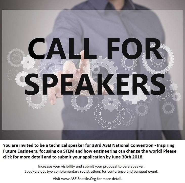 CALL FOR SPEAKERS 06-09-18